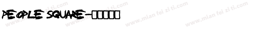 PEOPLE SQUARE字体转换
